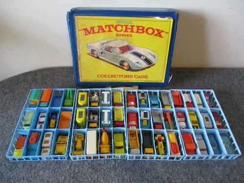 MATCHBOX SERIES LESNEY SET(48) w/FORD GT NO. 6 CARRYING CASE-ROLAMATICS -ENGLAND