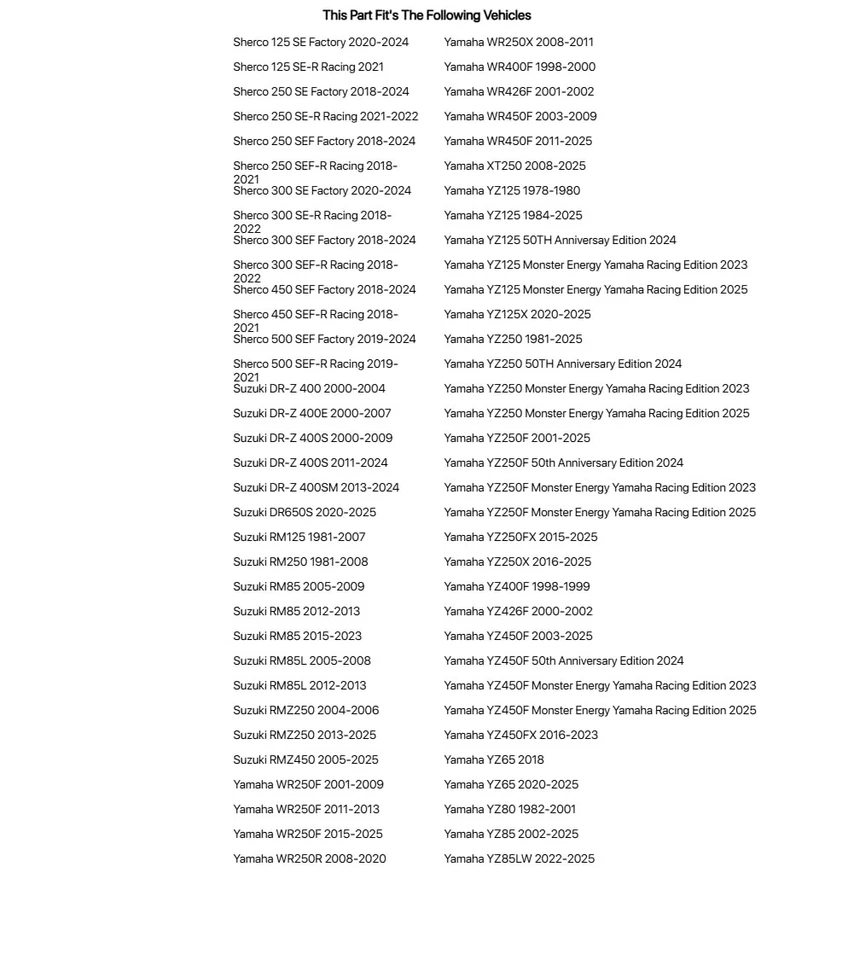 Herramienta de cabezal de sello de choque Tusk 40-50 mm para KTM 400 MXC 4 tiempos 2001-2002 Foto 2 de 4