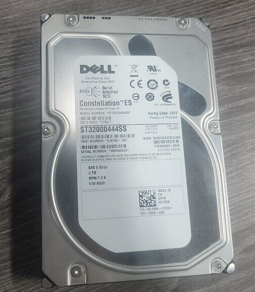 Seagate 星座 ES.2 2 TB 7200 RPM の SATA 6gb/秒 64 MB