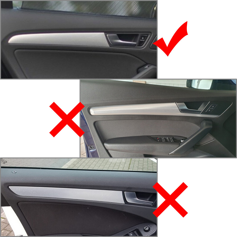 4x Carbon Fiber Interior Car Door Handle Cover Trim For Audi Q5 2010