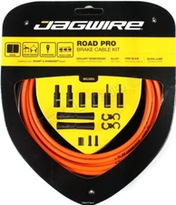 Jagwire Road Pro - Orange - Bicycle Brake Cable & Housing Kit fits SRAM Shimano
