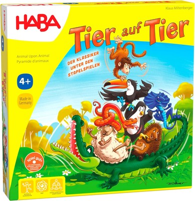 4478 - Animal On Animal Stacking Game for 2-4 Players Ages 4 and Up With Animal Figures...