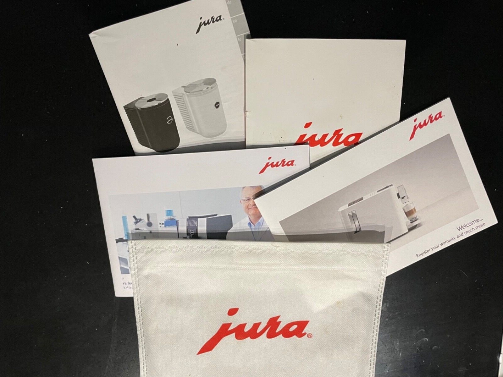 Jura E8 Bean to Cup Coffee Machine plus Jura Cool Control 1L milk