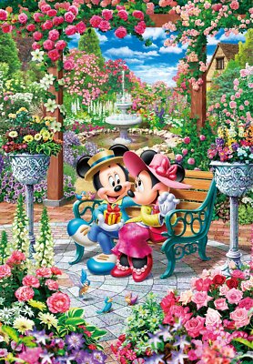1000 Teile Puzzle Mickey Minnie Love Blooming Royal Garden D-1000-493 NEU