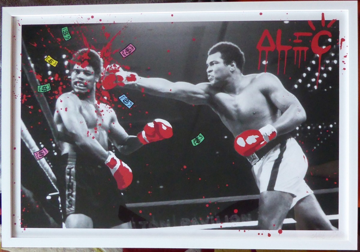 ＡＬＩ ＰＲＯＪＥＣＴ オルゴール & 直筆サイン写真 ALEC MONOPOLY Hand signed The Greatest of All Time Boxing Mohammad