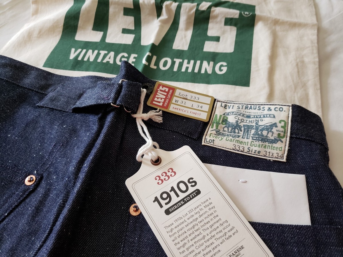 LEVI'S 1910s Lot 333 LVC Vintage Clothing 501 xx Selvedge LEVI'S 1910s Lot 333 LVC Vintage Clothing 501 xx Selvedge