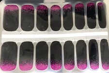 Color Nail Polish Strips,16ct. Fuchsia Cuticle Sparkle ￼READ DESCRIPTION BELOW