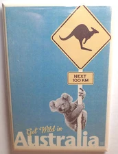 Australia Magnet 2" x 3" Refrigerator Locker Travel Poster Vintage Retro Wild