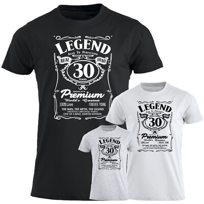30th Birthday Gifts for Men 30 Years Legend Funny T Shirt, Mens
