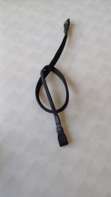 AsLink SATA Kabel schwarz 30 cm verstärkt Stoff Computer Modding
