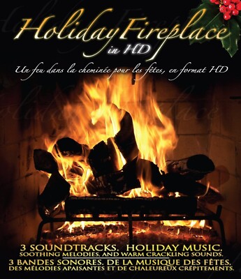 Holiday Fireplace in HD (Blu-ray Disc, 2009) BRAND NEW FACTORY SEALED