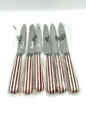 Quid Novi Transatlantic Series RED Stripe Table Knife # 100201 6 pcs NIB 