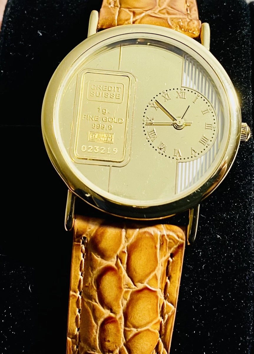 Gold clearance ingot watch