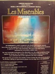 LES MISERABLES in Concert THE DREAM CAST 10th Anniversary Performance - VHS Tape