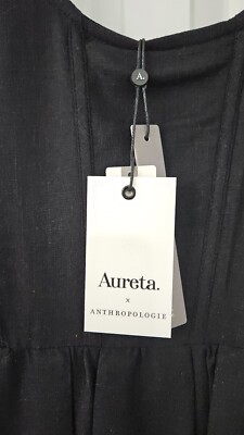 aureta studio x anthropologie corset bubble dress NWT Aureta Studio x Anthropologie Corset Bubble Mini Dress Black US 6