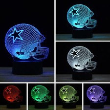 3d Illusion Night Light Desk Lamp 7 Colors Auto Gradual Changing Usb Powered Led