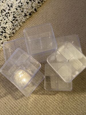 Gebraucht. 8 x Kunststoff 4 teilige Aufbewahrungsboxen mit Deckel. Gewürze, Schreibwaren etc etc. O 