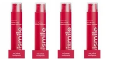 4 pack hismile Sodium Fluoride Anticavity Toothpaste, Red Velvet, 2.1 oz