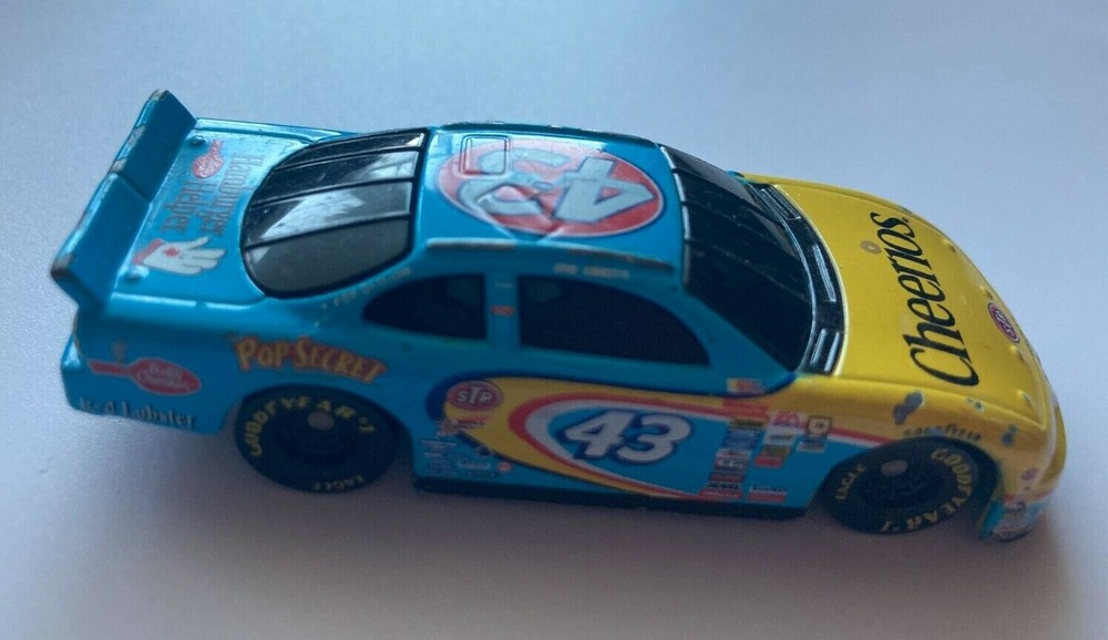 Cheerio's Toy 43  Race Car Blue Yellow  Diecast Toy Vehicle