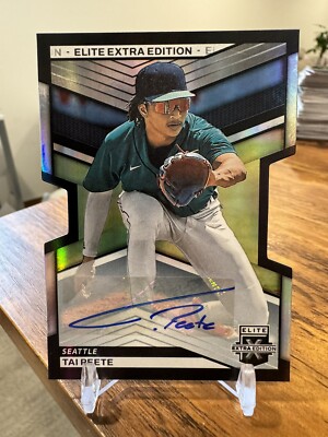2023 Elite Extra Edition Signatures Die-Cut Prospect RC Auto #/399 Tai Peete  