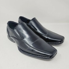 Bruno Marc Men's Loafers Sz 7 M Giorgio Dress Black Square Bicycle Toe Shoes