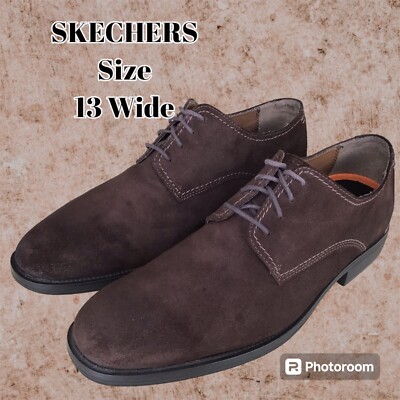 Hush puppies  Brown Suede Dress Shoes mens