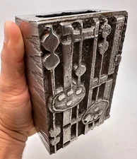 Olav Joff for Polaris/Figgjo Brutalist Steel Vase Sandnes Norway