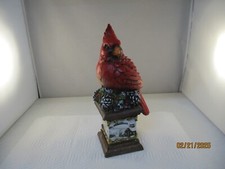 Resin Lightweight Christmas CARDINAL decoration 11-1/4"