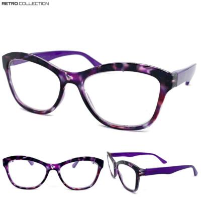 Damen Klassische Elegante Retro Katzenaugen Lesebrille Leser Leopard Rahmen