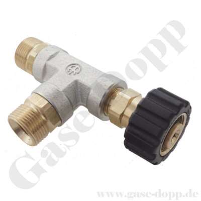 T-Stück 2 x M22 X 1,5 AG + 1 x M22 X 1,5 IG - Hochdruckreiniger Schlauch Adapter