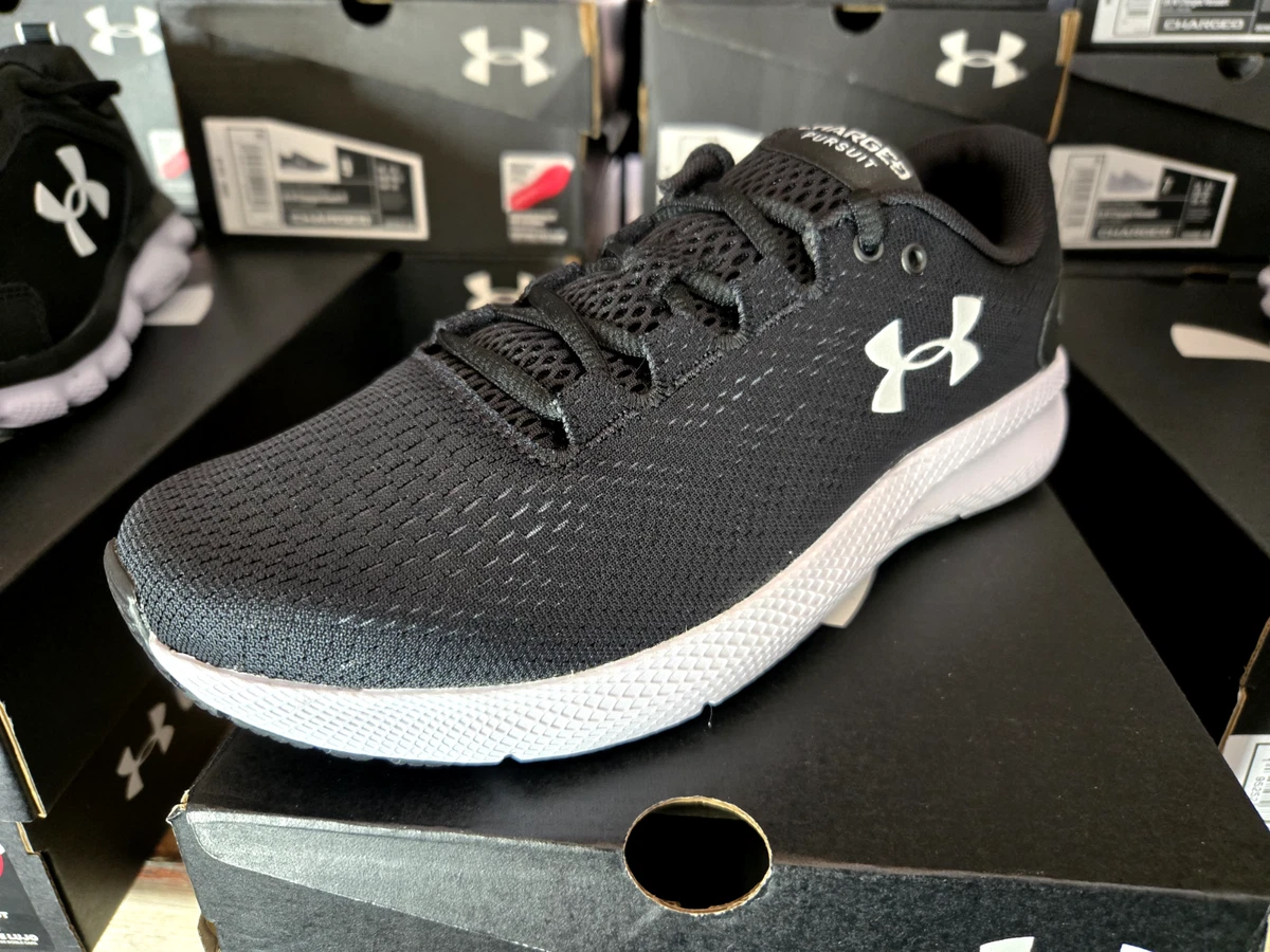 Under Armour Charged Pursuit 2 Black White W for sale | eBay