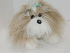 Toys R Us Dog Animal Alley 2000 Vintage Plush Stuffed Toy Yorkie Fluffy Puppy