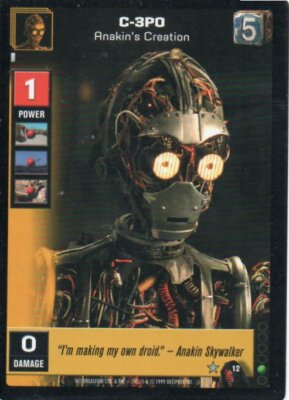 Young Jedi CCG - MODM - C-3PO #12 Rare
