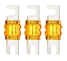 Mini ANL Fuse 40A 40 Amp 32V AFS Fuses For Auto Marine Stereo Audio Video 3 Pack
