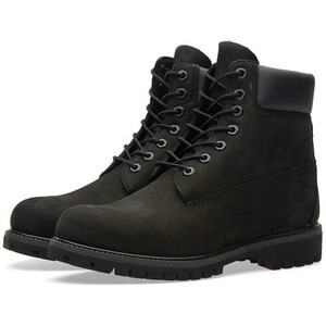 timberland premium 6 in waterproof boot black nubuck