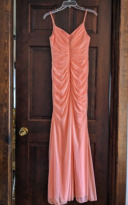 princess polly baby blue dress Coral Azazie Tequila Dress Size 0A