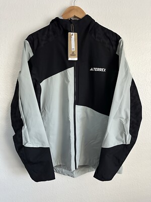 Adidas Terrex Xploric Xperior Hybrid Rain RDY Pro Jacket Black Men s Size Large