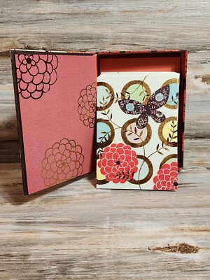 Papyrus Helen Rhodes Notecards in Box 20 Cards Butterfly and Bird w Envelopes
