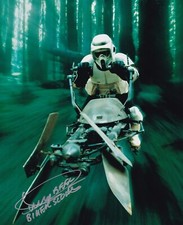 DICKEY BEER signed autograph 20x25cm STAR WARS in person autograph COA BIKER