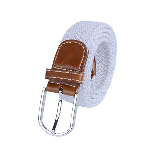 Garuglieri Genuine Leather Bow Belt White Black Made in 