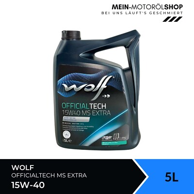 Wolf OfficialTech 15W-40 MS Extra Renault Volvo Mack EO-N LKW-Motorenöl 5 Liter