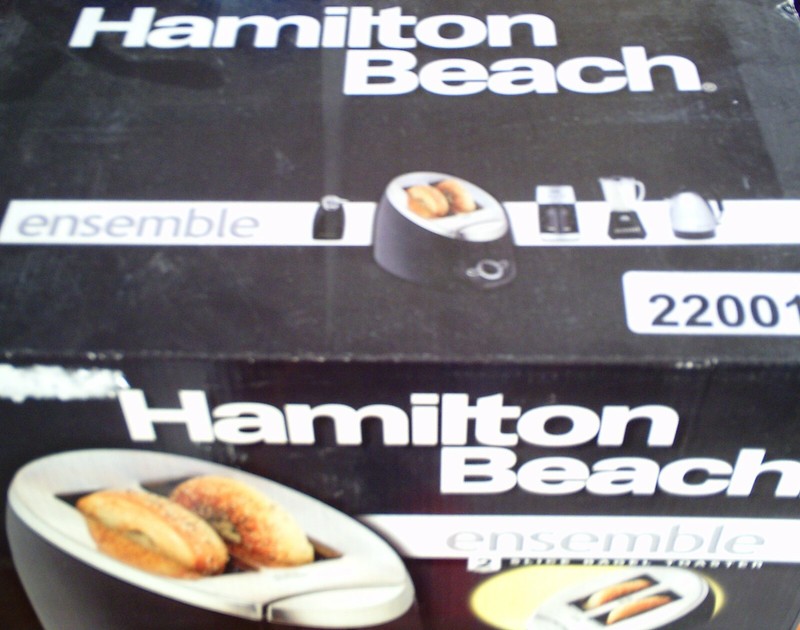 Hamilton Beach 2 Slice Bagel Toaster, 22001, Brand New
