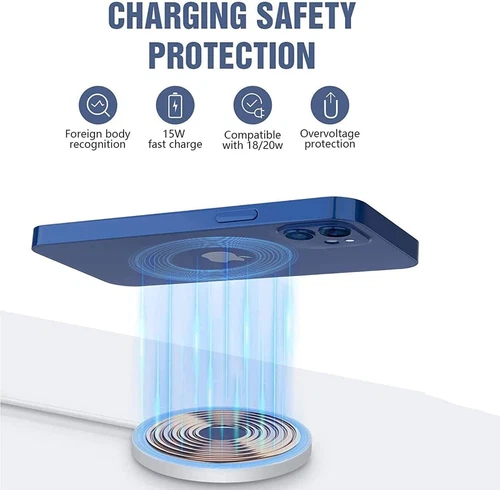 15W Fast Wireless Charger MagSafe for iPhone Pro Max Magnetic Car Mount Holder - Picture 2 of 6