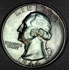 Nice high grade 1944  Washington Quarter Buy it now Free Shipping in USA