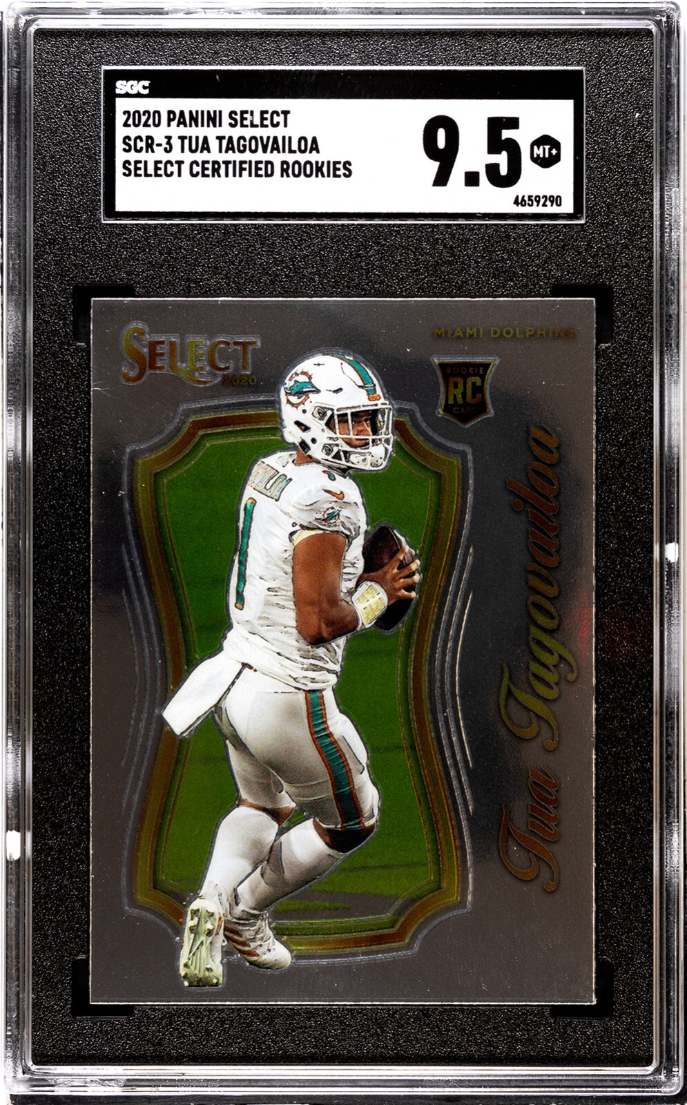2020 Panini Select #SCR-3 TUA TAGOVAILOA Select Certified Rookies SGC 9.5 S044