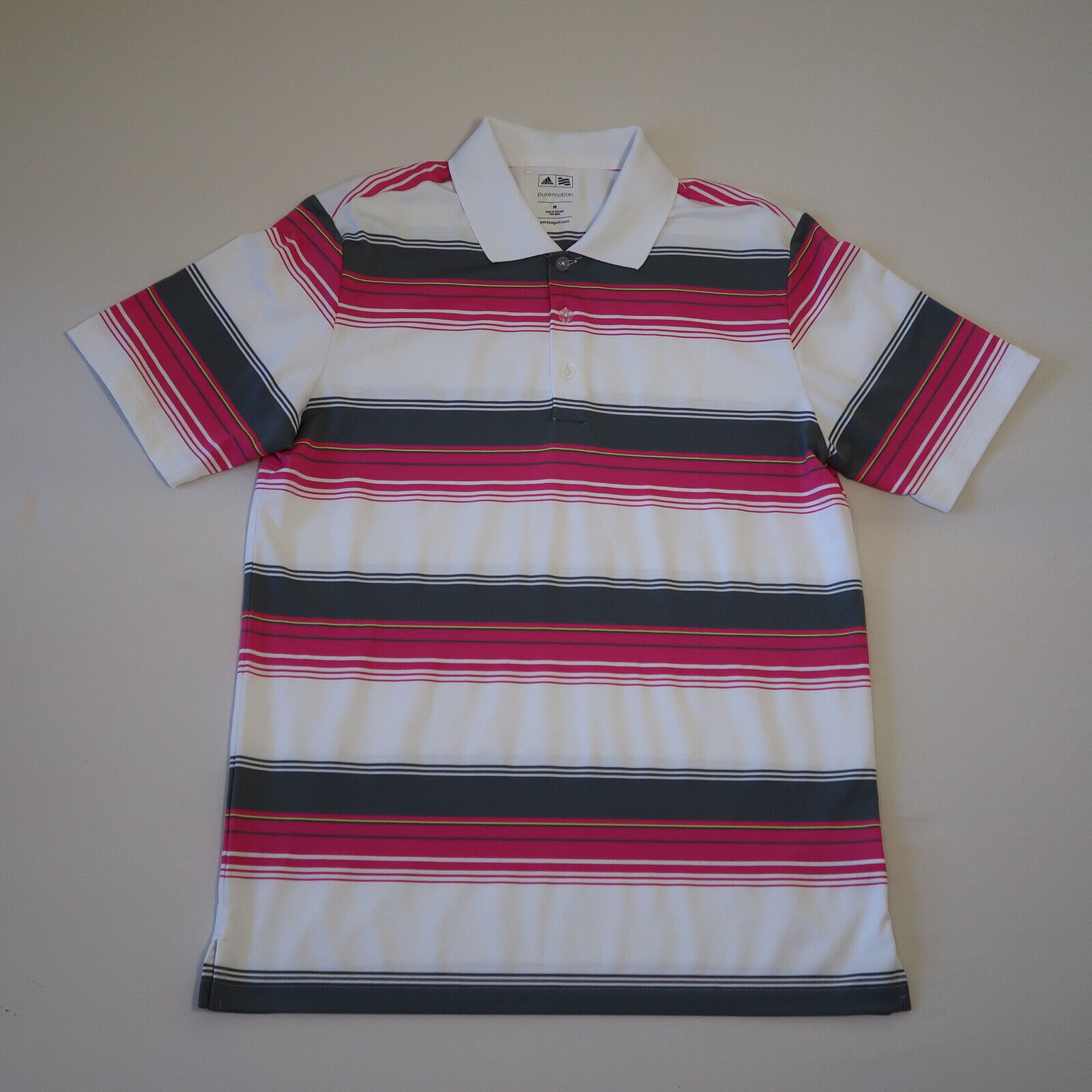 Adidas Shirt Men's Medium Multicolor Stripe Purem… - image 1