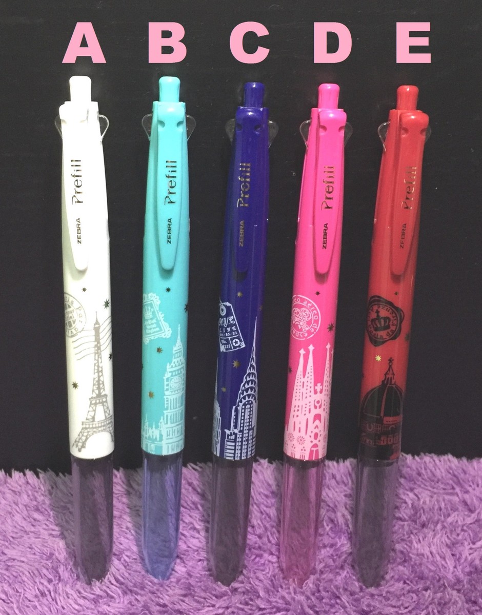 1x 4 Color ZEBRA Prefill Pen + 4 Refills Japan Special Edition