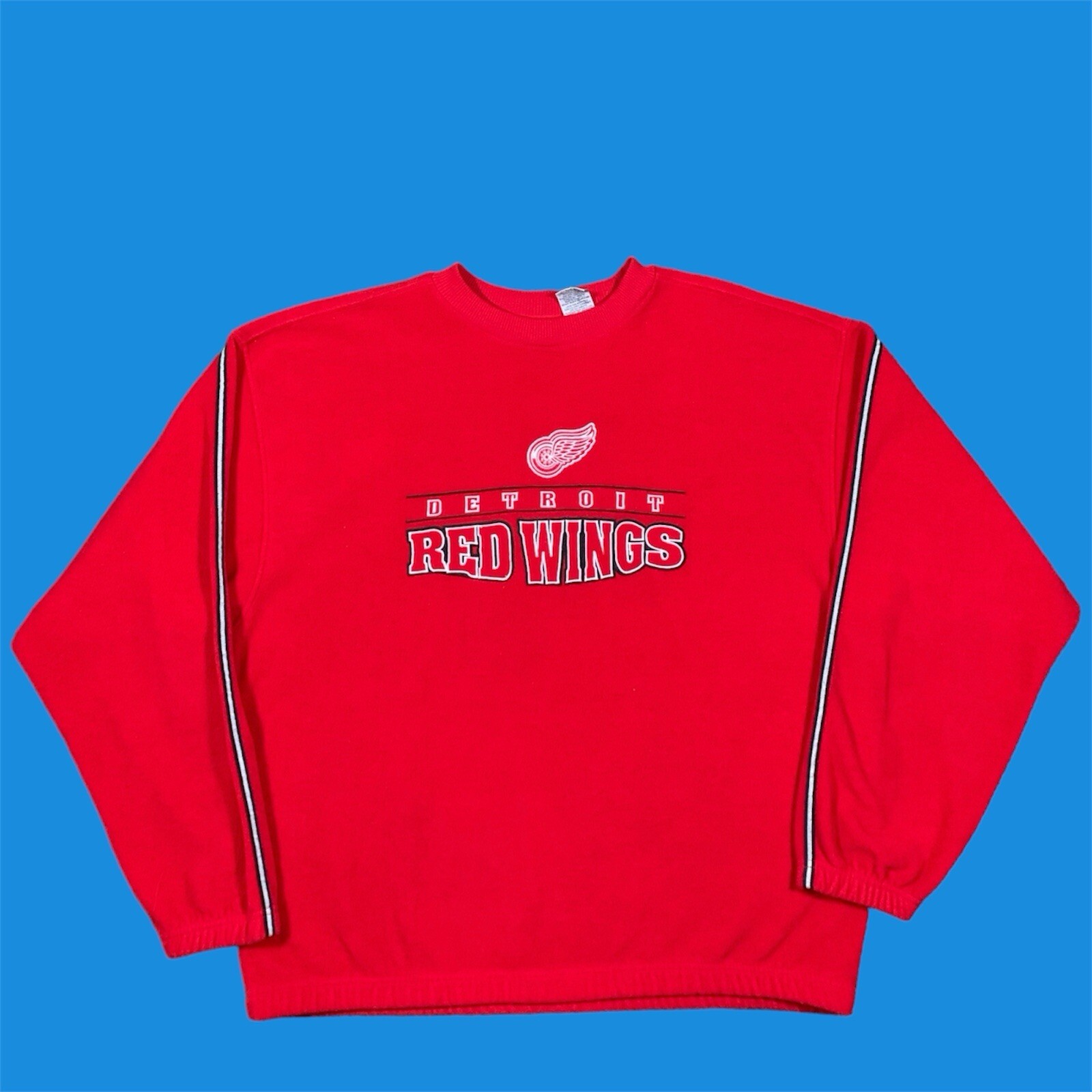 Vintage Detroit Red Wings NHL Hockey Sweater Crewneck Size XL
