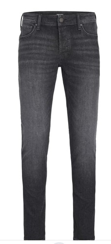 Jack & Jones Men's Slim Jeans, Black Denim, 29W 32L UK - Picture 2 of 7