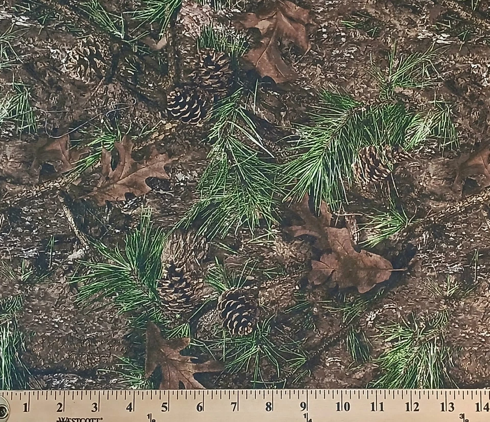 SPRINGS CREATIVE Cotton Mixed Pine Camouflage True Timber Cotton Fabric Print by the Yard D768.79